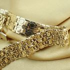 Image 4 of Gold wide women's necklace | 45.5 cm