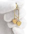 Image 9 of 14 Karat Gold Pendant with Two Hearts