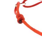 Afbeelding 7 van Rood Satijnkoordarmband met een Zilveren Closed forever schakel