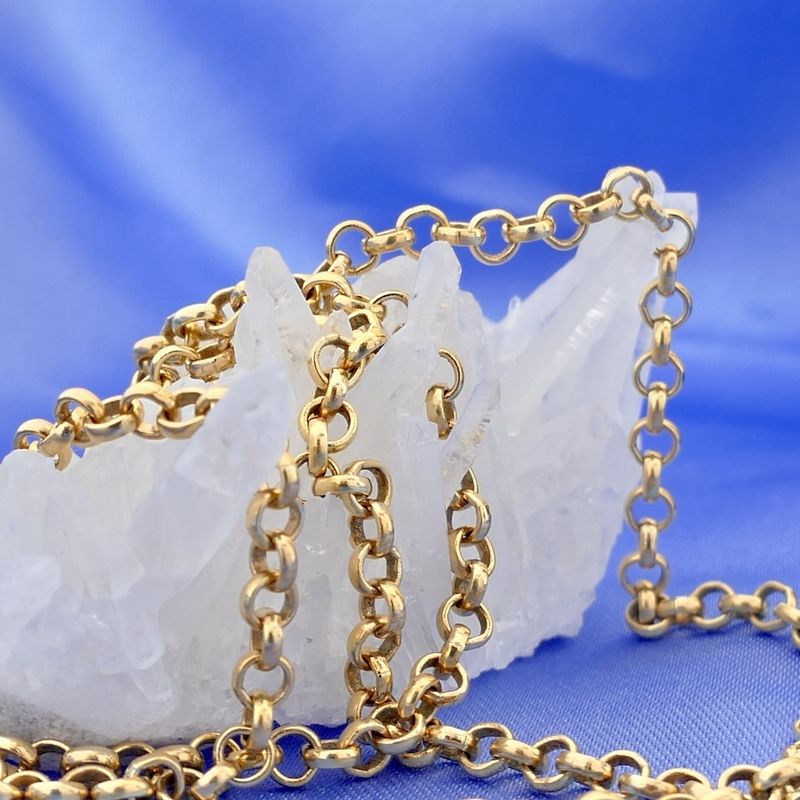 Image 2 of Gold jasseron link chain