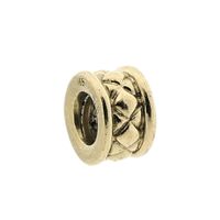 Pandora spacer; Gold; Criss Cross Charm