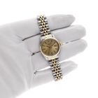 Image 7 of Rolex Oyster Perpetual Lady-Date 26mm 6917; Vintage 18k gold/steel women's watch