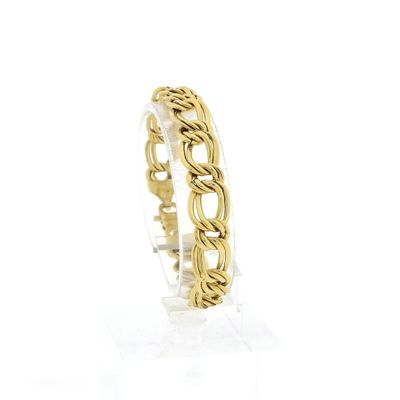 Image 1 of Gold flat Prince of Wales bracelet