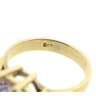 Image 5 of 9 carat solitaire ring with light pink zirconia