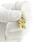 Image 11 of Gold pendant of two dogs with zirconia