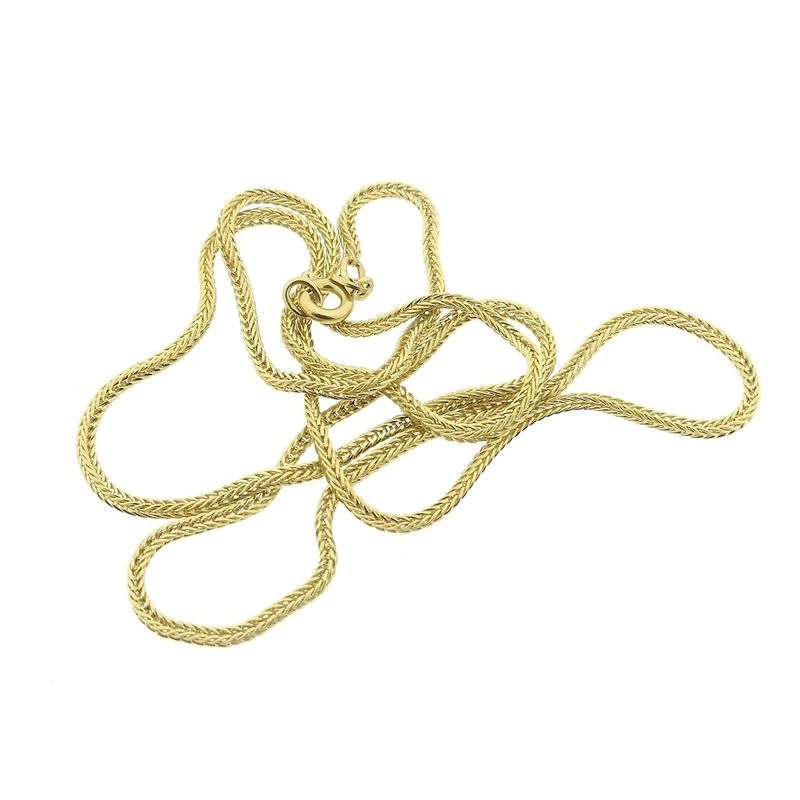 Image 7 of Gold square foxtail link chain