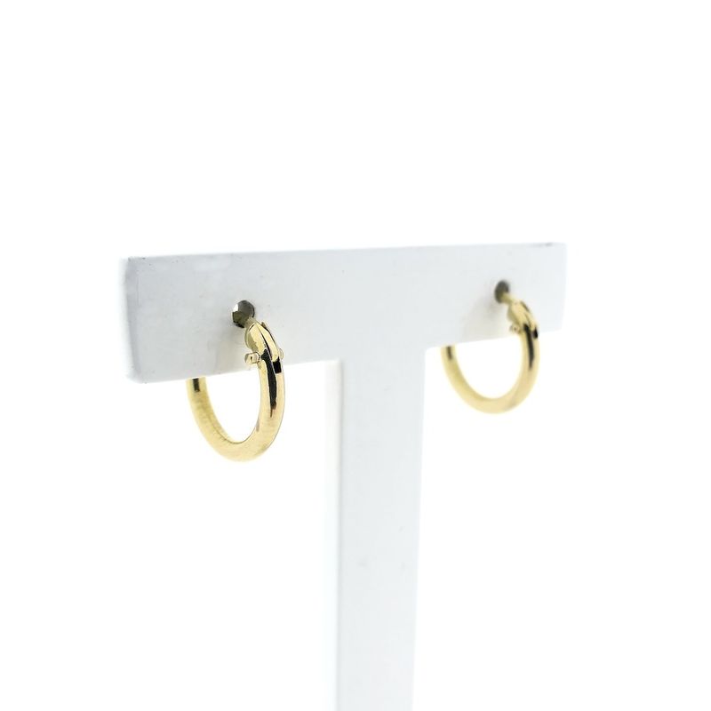 Image 4 of Gold earrings | Ø 14 mm