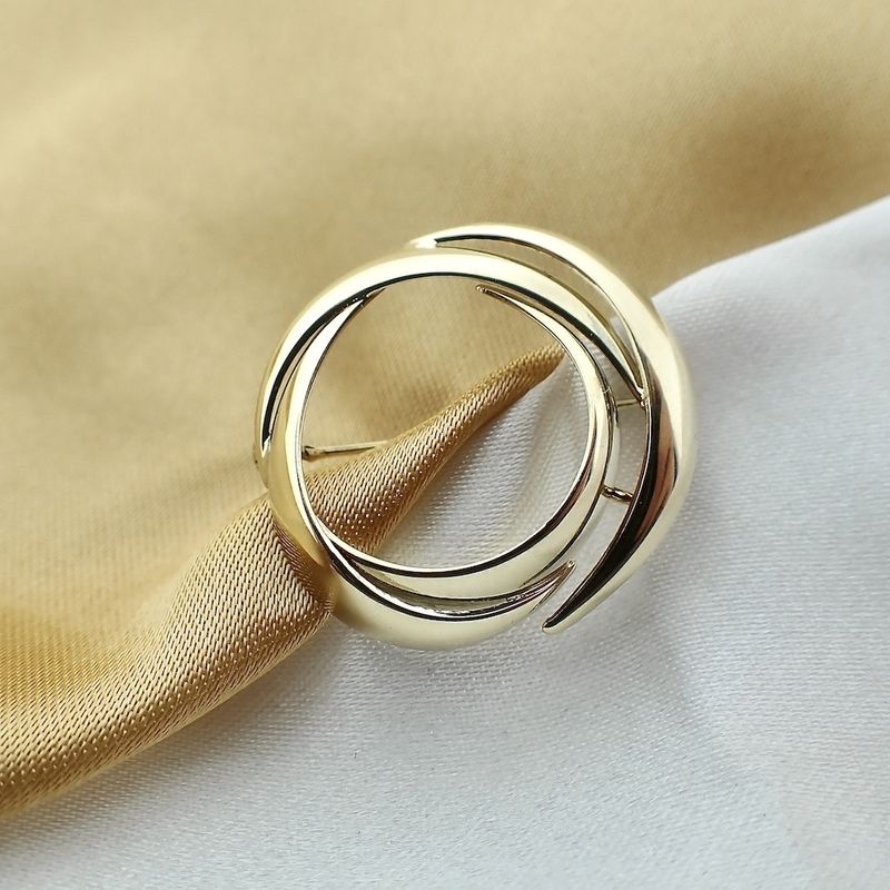 Image 2 of Vintage gold abstract brooch