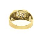 Image 4 of Gold men's signet ring with zirconia