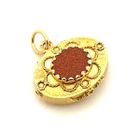 Image 1 of 18K Gold Unique Pendant with Goldstone