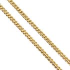 Image 4 of Square Fox Tail Chain; 14 Karat; 45.5 cm