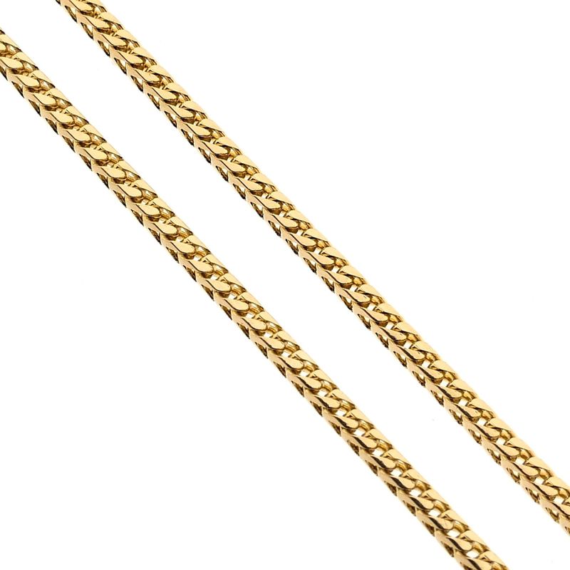 Image 4 of Square Fox Tail Chain; 14 Karat; 45.5 cm