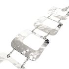 Image 4 of Silver wide retro bracelet; Victoria | 17-21 cm