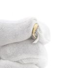 Image 11 of Two-tone gold minimalist pendant with diamond; 0.04 ct. | Passione