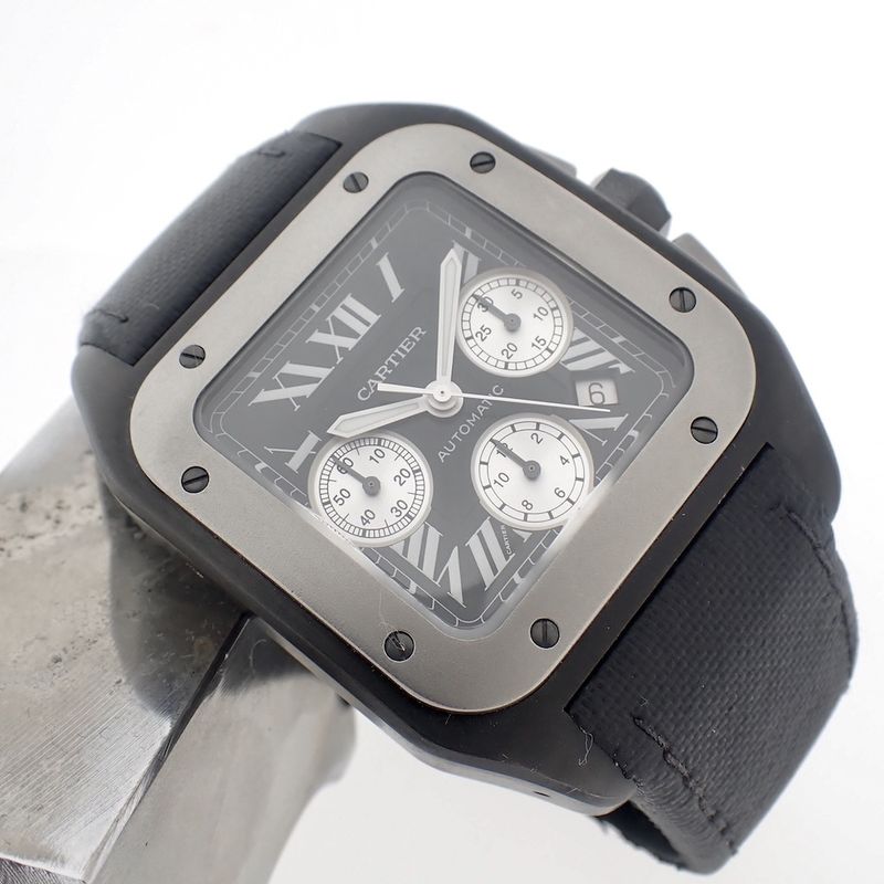 Image 10 of Cartier Santos 100 XL Chronograph; Automatic watch