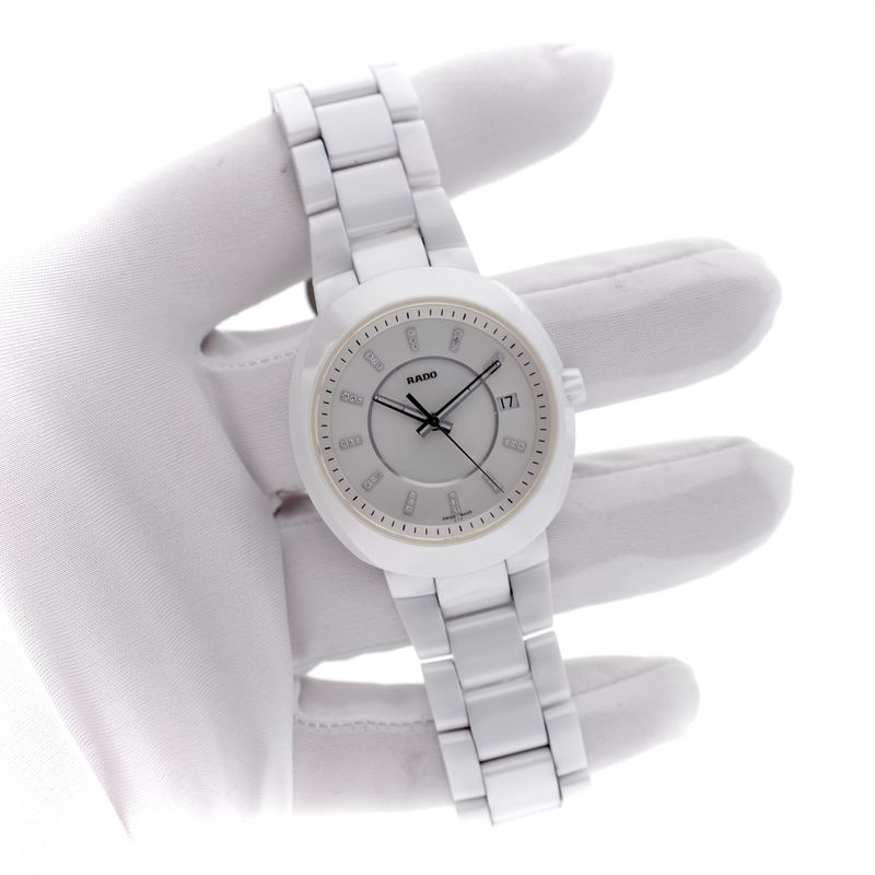 Image 9 of Rado D-Star White Diamond R15519702; Ceramic Ladies Watch