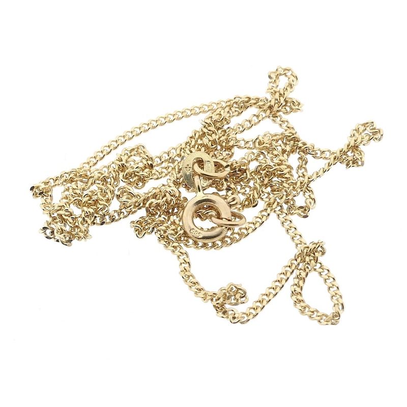 Image 6 of Gold gourmet link chain | 60 cm