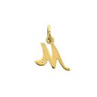 Image 5 of Gold pendant of the letter M with diamond | 0.015 ct.