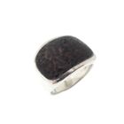 Image 1 of Silver ring with wood