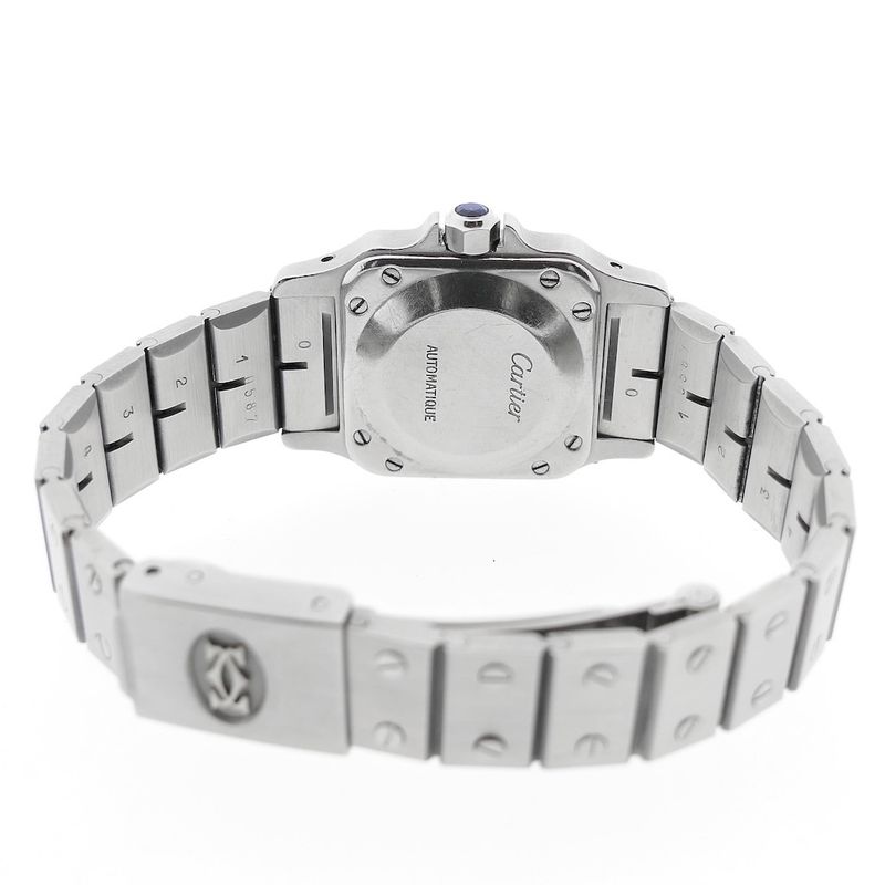 Image 14 of Cartier Santos Galbee; Automatic ladies watch with diamonds