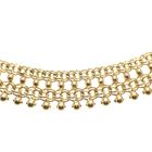 Image 4 of Vintage gold gallery wire link necklace