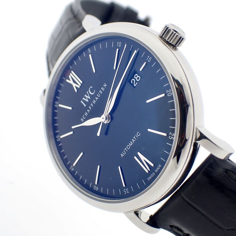 Image 1 of IWC Portofino; Automatic men's watch with leather strap
