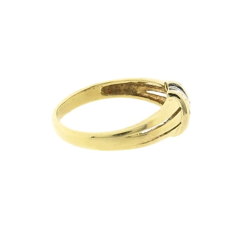 Image 5 of Gold ring with diamonds; 0.01 ct.
