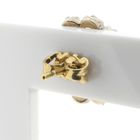 Image 5 of Victorian gold and silver stud earrings with diamonds; Approx. 0.40 ct.