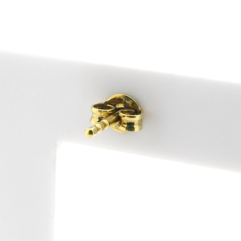 Image 4 of Gold stud earrings with zirconia