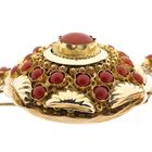 Image 5 of Luxury red coral necklace with gold clasp; Antique | 54 cm