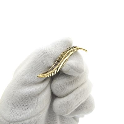Image 2 of Vintage gold feather brooch