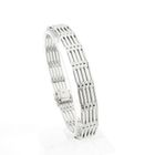 Image 1 of White gold tank link bracelet