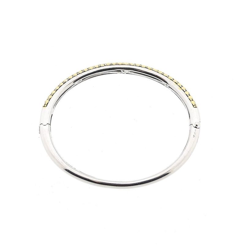 Image 3 of Silver TiSento slave bracelet with gold plating; Size S