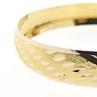 Image 3 of Two-tone gold bangle bracelet; Size M/L