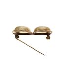 Image 4 of Antique gold brooch with two buttons