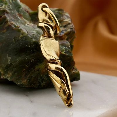 Solid Gold Abstract Pendant Image 2 of Solid Gold Abstract Pendant