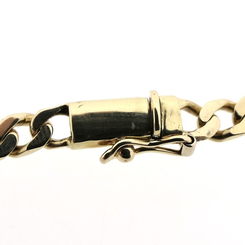 Image 5 of Gold gourmet link chain | 52 cm