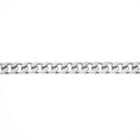 Image 5 of Silver flat gourmet link chain | 51 cm