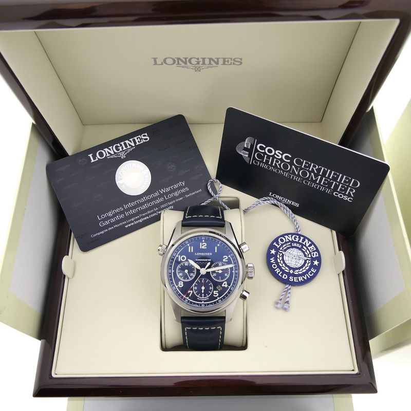 Image 9 of Longines Spirit Chronometer Chronograph L3.820.4; Automatic men's watch