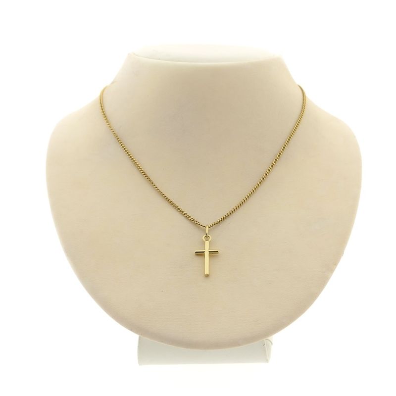 Image 3 of Gold pendant of a cross