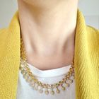 Image 8 of 18-karat gold Bismarck/fantasy link necklace | 44 cm