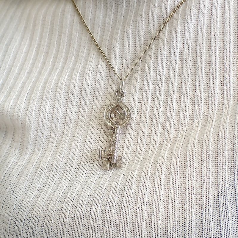 Image 3 of Silver pendant of keys