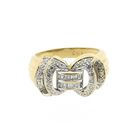 Image 3 of Gold ring with diamonds; 0.74 ct.
