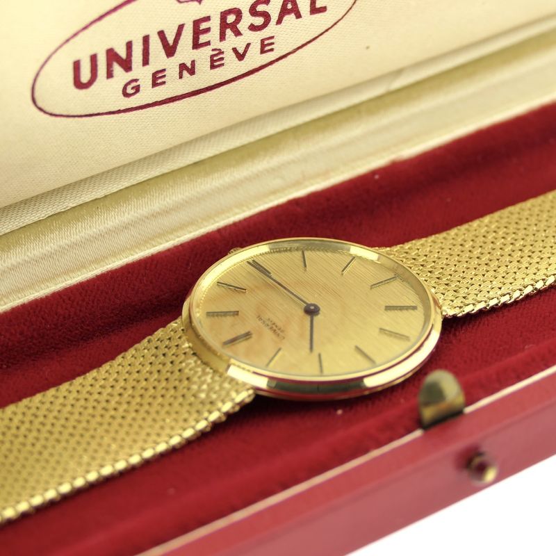 Image 8 of Universal Geneva 'Ultra Thin' 18205/11; Vintage 18k gold men's watch