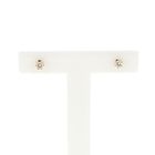 Image 1 of Golden Solitaire Stud Earrings with Diamond; 0.22 ct.