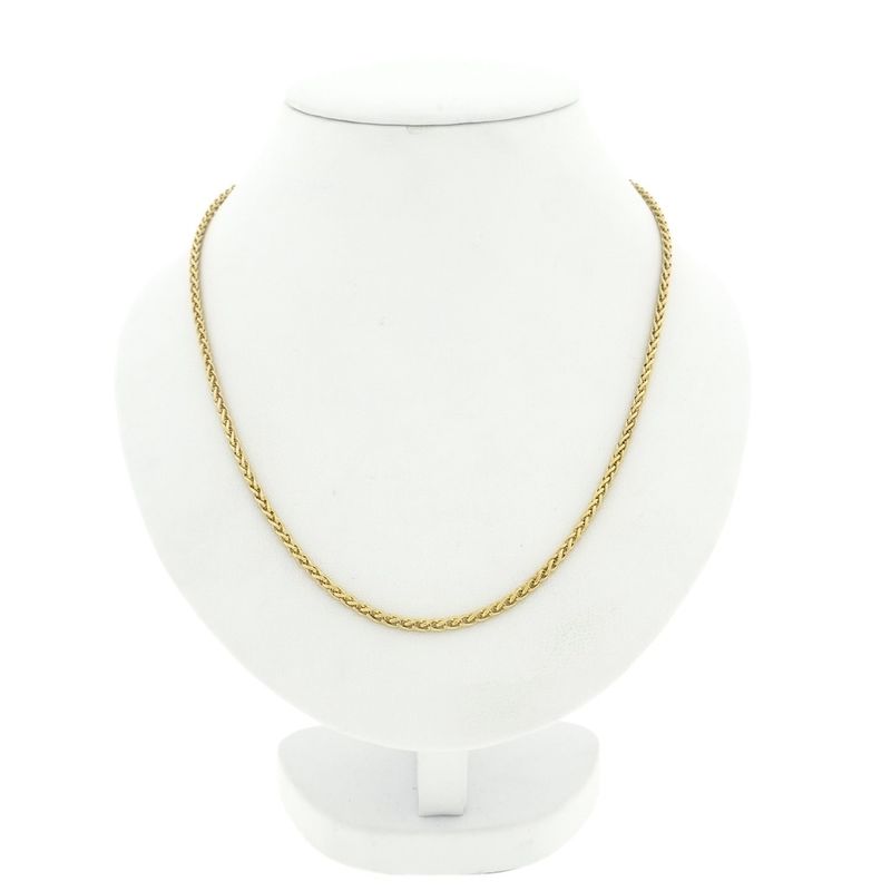 Image 1 of Gold foxtail link chain | 42.5 cm