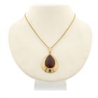 Image 6 of Vintage gold pendant with carnelian