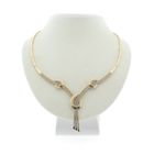 Image 1 of Gold necklace with zirconia; Geçen | 46 cm