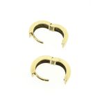 Image 5 of Gold hinged hoop earrings | Ø 12.4 mm