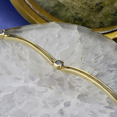 8 carat fantasy link bracelet with tanzanite Image 2 of 8 carat fantasy link bracelet with tanzanite